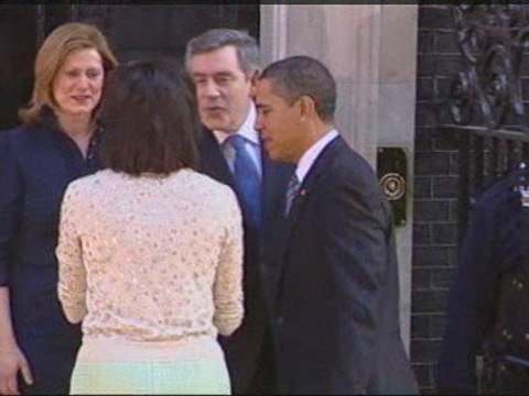 Barack Obama arrives at Downing Street ahead of G20 summit
