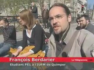 mobilisation IUFM journée morte quimper