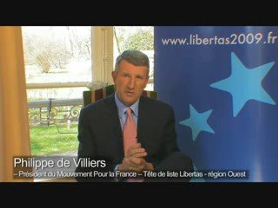 Philippe de Villiers : le projet Libertas pour l'Europe