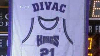 NBA Vlade Divac is the 9th King player to have his jersey re