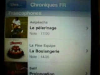 Rapanization mobile (extrait) Webapp pour iPhone