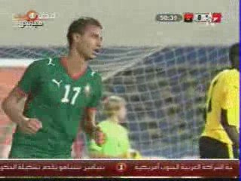 Angola - Maroc buts de Taarabt et Chamakh (Amical)
