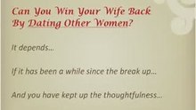 How To Win Your Wife Back