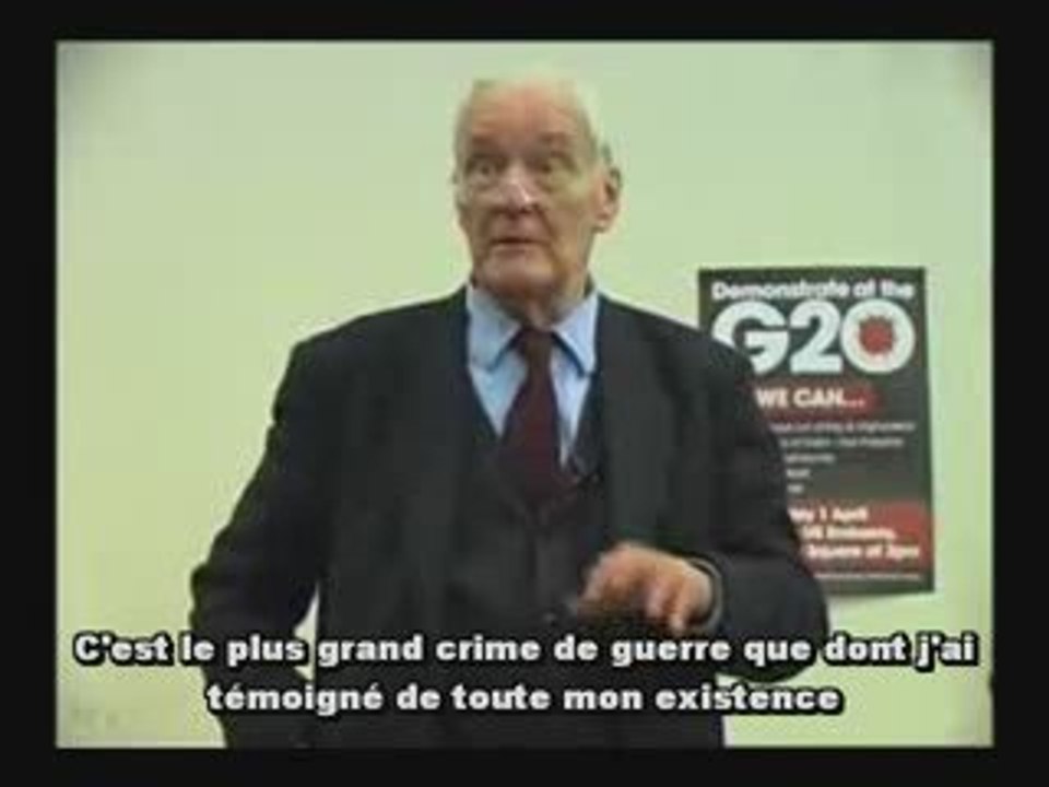 Tony Benn "END THE WAR ON TERROR", 26 Mars 2009, Londres