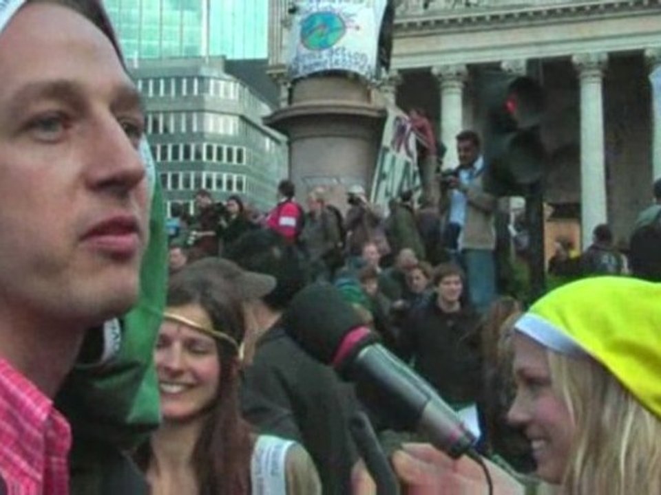 Pants to Poverty at the G20 Protests in London