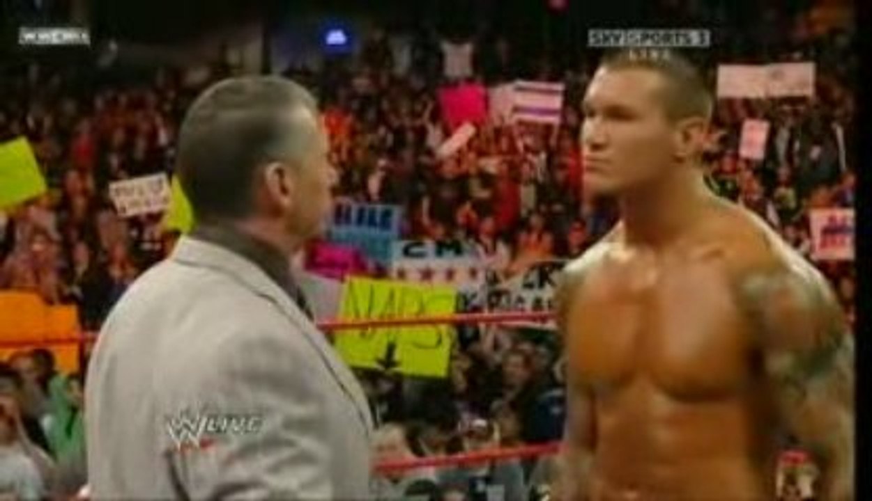 Randy Orton Kicks Vince McMahon