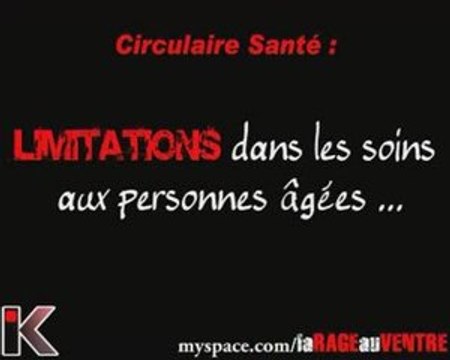 Circulaire : Limitations dans les soins aux personnes agées