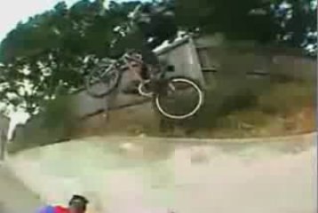 Bike Stunt Hits Homeless Man's Head