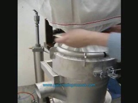 Vidange big bag confiné tube de connexion : Palamatic Process