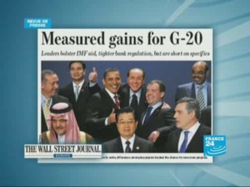Bilan du G20: Obama, Medvedev, Berlusconi tout sourire