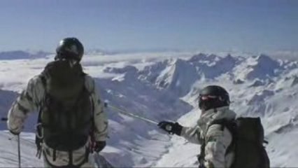 Héliski sur l'Aiguille des Glaciers