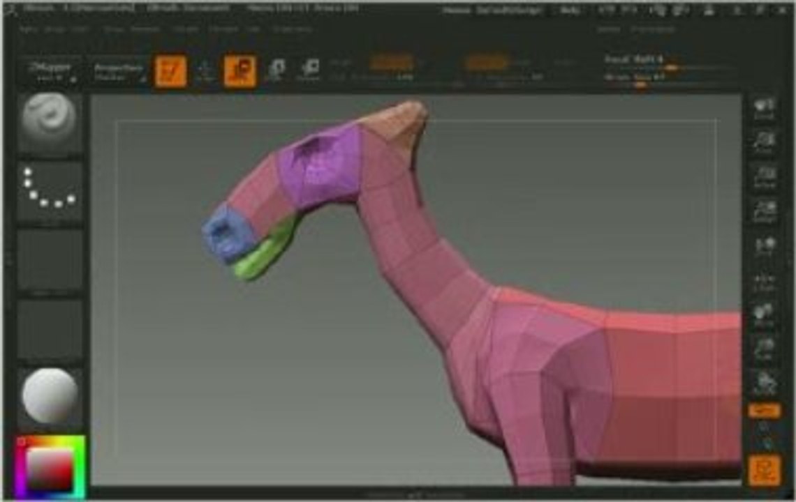 ZSphere Edge Loop & Magnet ZBrush Tutorials ZClassroom.com