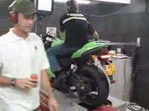 Kawasaki zx6r banc d'essai