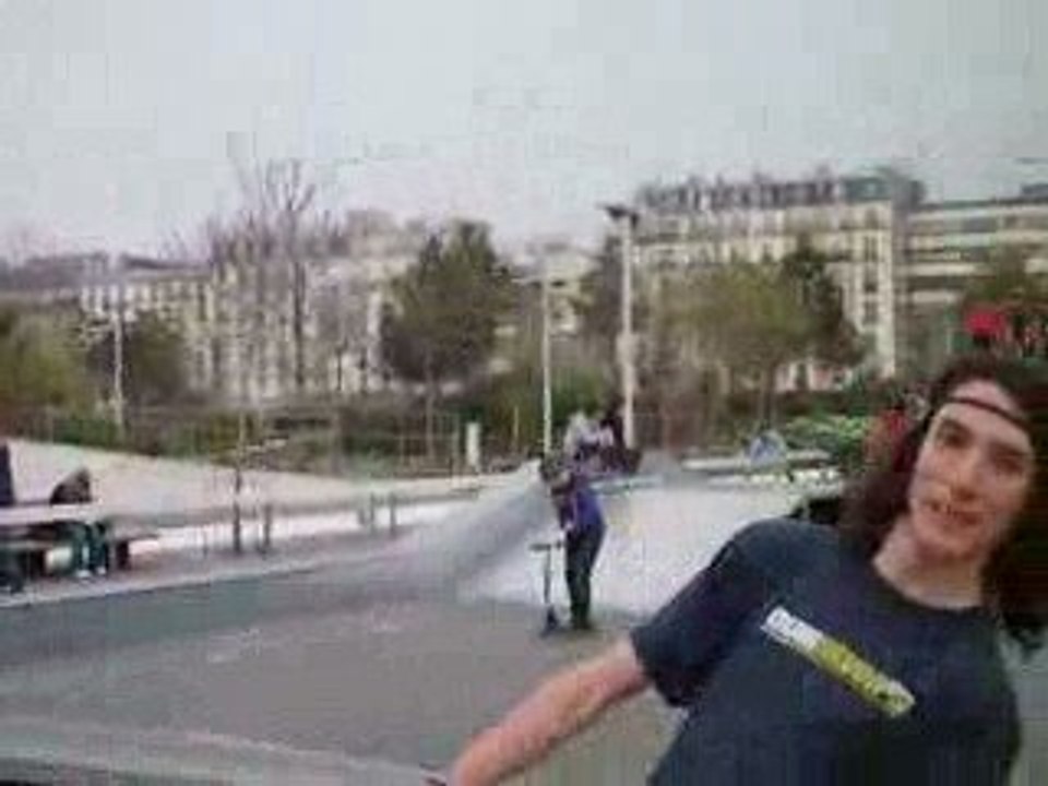 front flip demie vrille et backflip vrillé roller batignole