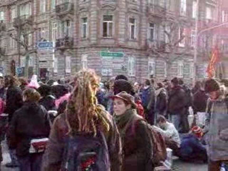Sommet de l'Otan : manifestation à strasbourg