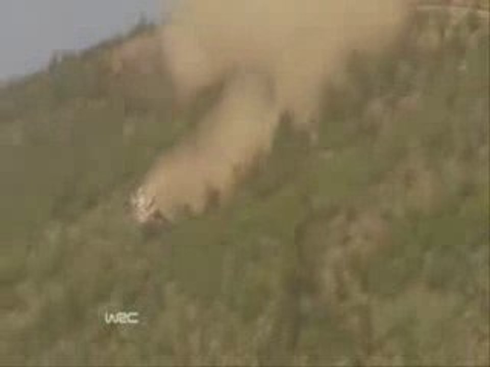WRC Portugal Latvala Huge Crash Portugal Rally 2009