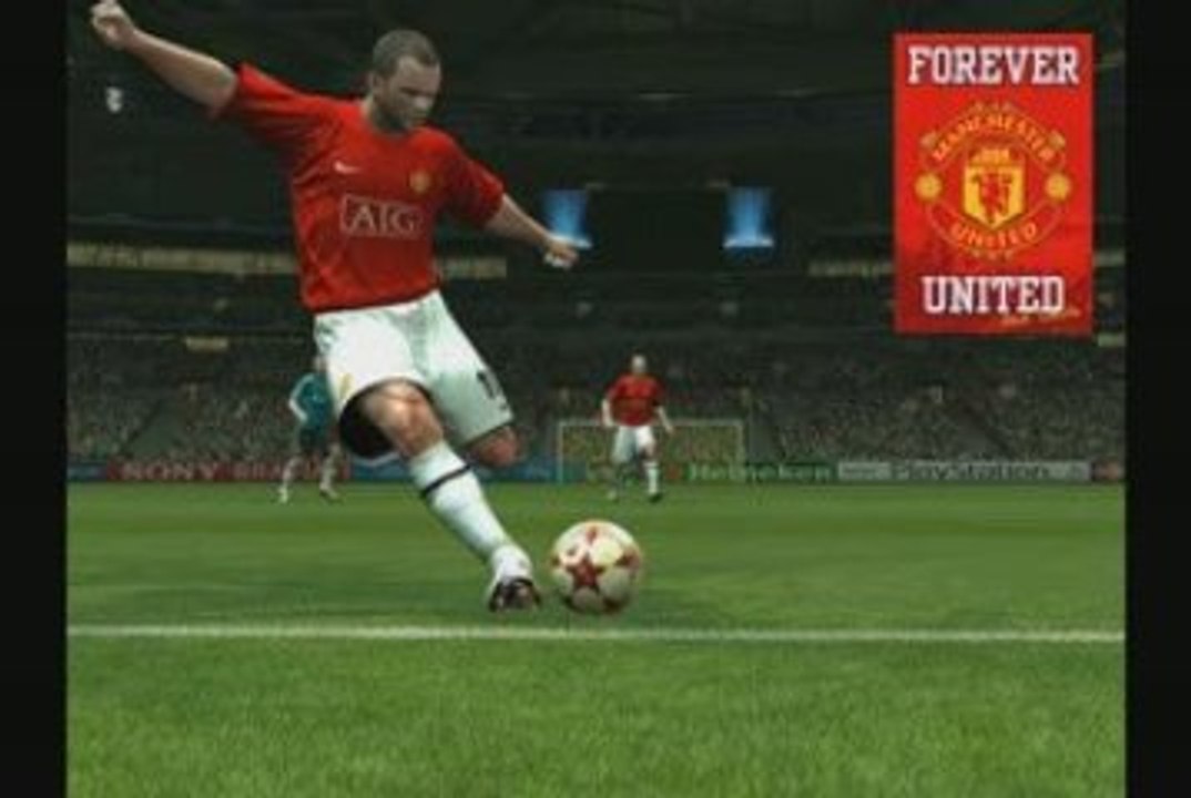 Frappe lobbé 55 Mètres Rooney pes 09