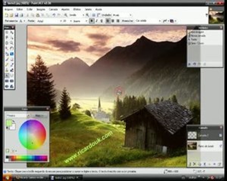 Guia tutorial - paint.net - adicionar texto