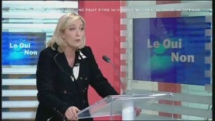 Marine Le Pen dans Oui/Non