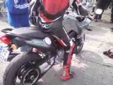 BMW F800  burnout