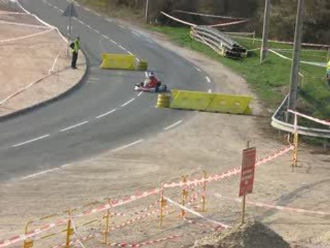 Seb Godot au Slalom de St vallier avec son kart