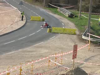 Seb Godot au Slalom de St vallier avec son kart