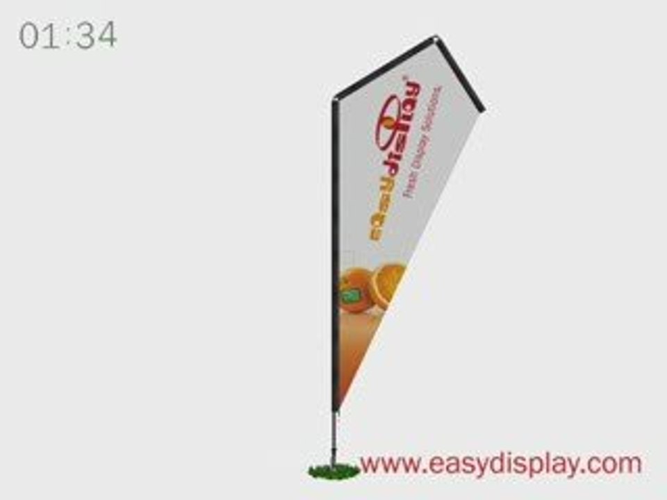 mobile Fahne Easy KiteBanner im besonderen Design günstig