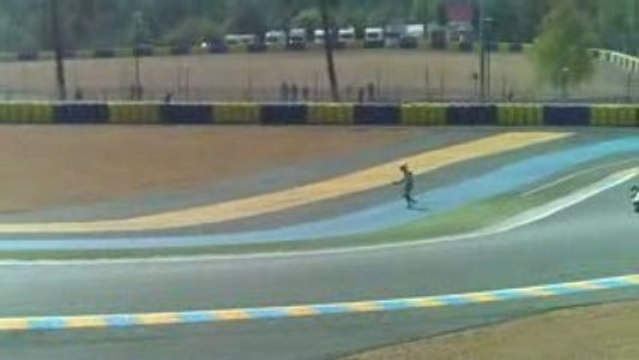 chute moto essai 24h du mans 2009