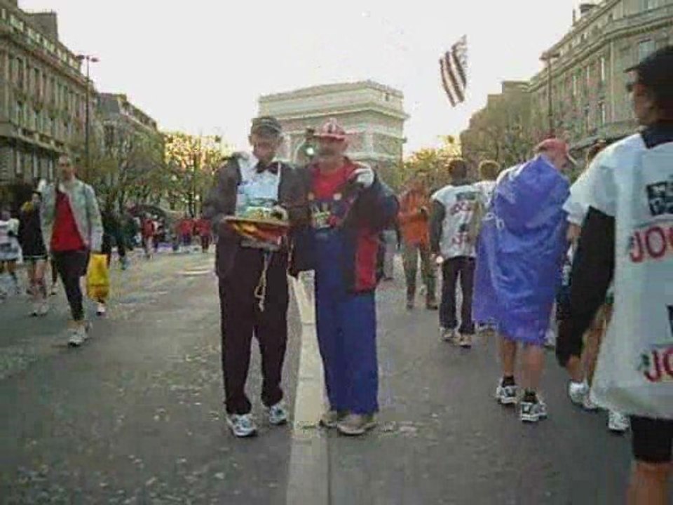 Marathon de Paris 2009 avec super mario et s p vélo 2 è part