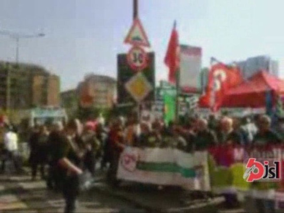 Procès de l'amiante à Turin, manifestation caper bourgogne