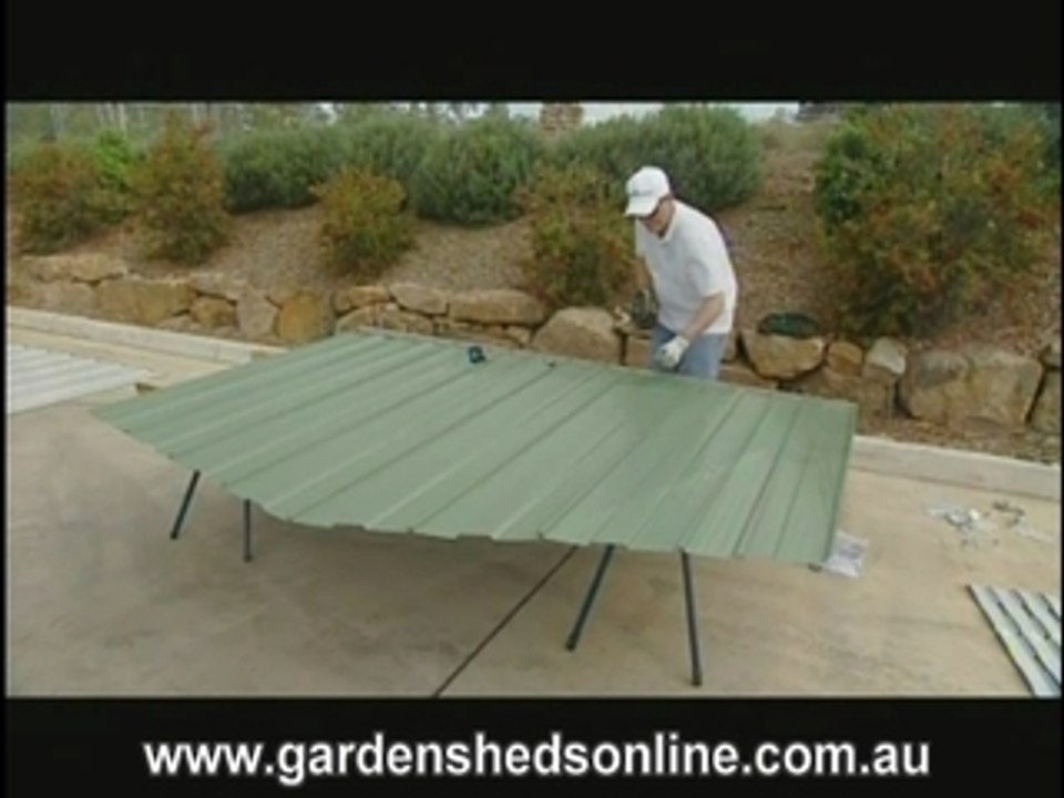Garden Shed - Side Wall Installation