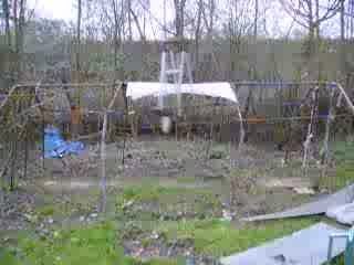 Empty tent charmed by chiming