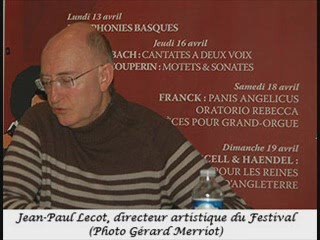 Présentation du Festival de Musique Sacrée de Lourdes