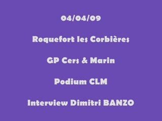 Interview BANZO GP Cers et Marin