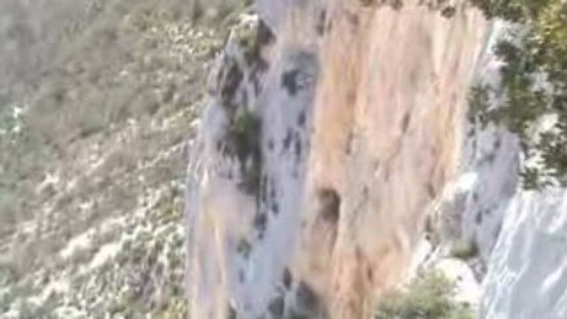 Les escaladeurs aux Gorges du Verdon