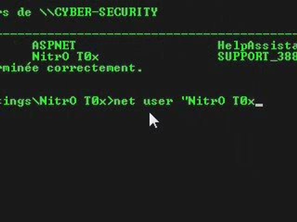 Hacker une session Windows