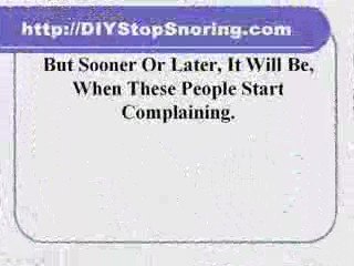 snoring cures