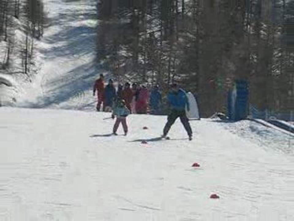 maelys au cours de ski
