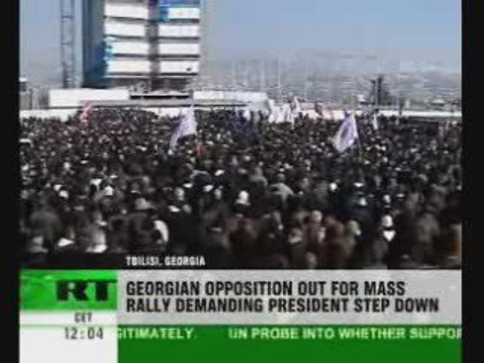 Georgian opposition stages mass rally