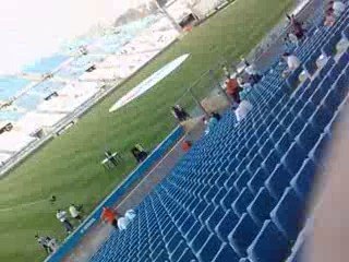 Yohann et moi entrons au stade Vélodrome