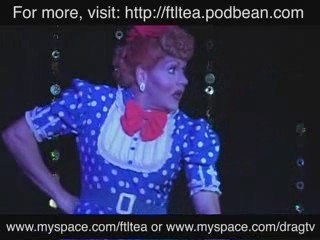 Elektra serves some of Lucy's "Vitameatavegemin!"