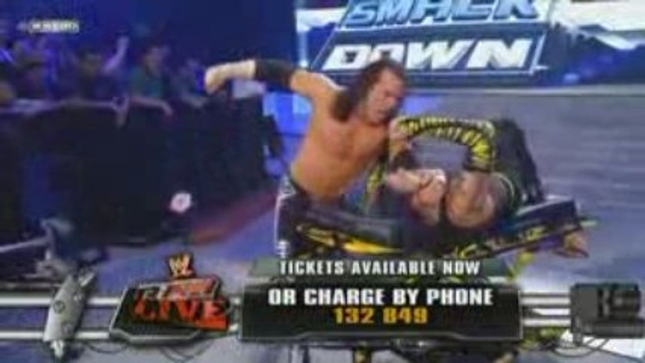 SMACKDOWN 10.04.09-stretcher match-matt hardy vs jeff hardy-