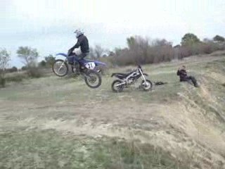 Saut Sherco-YZ à Lespignan