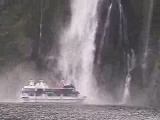 Milford Sound's Lovely Waterfalls, New Zealand