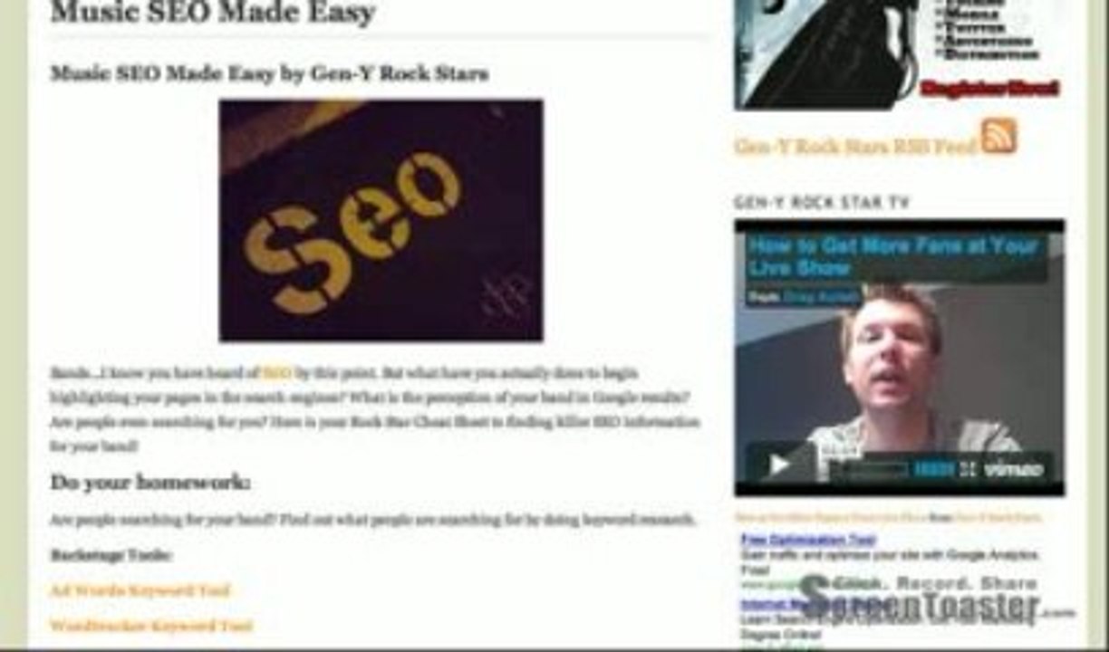 SEO For Musicians and Bands