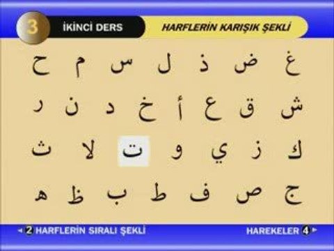 2.Ders ( Harflerin Karışık Şekilleri )