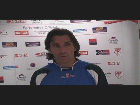 AS Cannes - Pacy/Eure : la réaction de Patrice Carteron