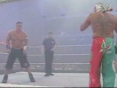 WWE-HHH&John Cena vs. Randy Orton Kurt AngleRey Mysterio