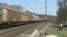 Treinen spotten in Duisburg,Duitsland op 2 April 2009 deel 1