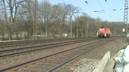 Treinen spotten in Duisburg,Duitsland op 2 April 2009 deel 2
